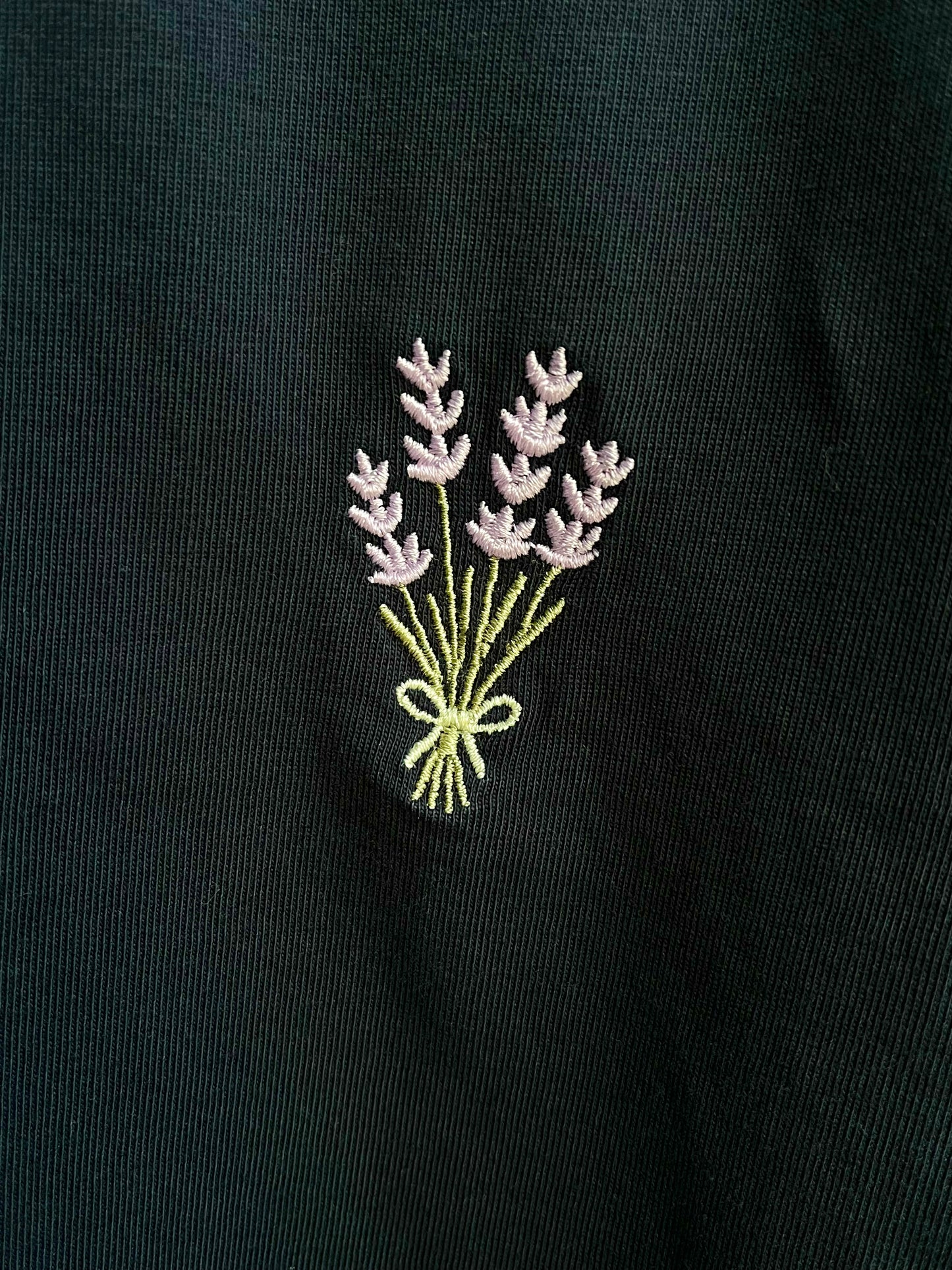 T-shirt bleu marine coton bio brodé — Fabriqué en France | Adessias